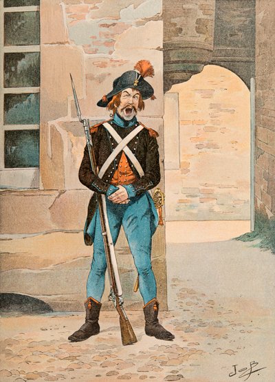 Jacques Marie Gaston Onfroy de Breville dit JOB (1858-1931) - Franske tropper holdt til enhver tid: 1, ere legion des francs (1796), Privat samling af pseudonym for Onfray de Breville Jacques Job