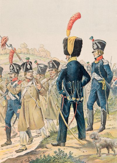 Jacques Marie Gaston Onfroy de Breville dit JOB (1858-1931) - Udrustning af franske tropper til enhver tid: Officerer af Voltigeurs og lette infanterijægere under det første imperium, privat samling af pseudonym for Onfray de Breville Jacques Job