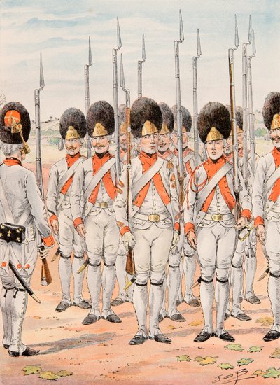 Jacques Marie Gaston Onfroy de Breville dit JOB (1858-1931) - Udrustning af de franske tropper til enhver tid: Grenadierer fra Regiment of Orleans Infanterie (1765 - 1775), privat samling af pseudonym for Onfray de Breville Jacques Job