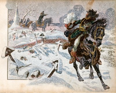 Joachim Murat (1767-1815) i slaget ved Eylau den 8. februar af pseudonym for Onfray de Breville Jacques Job