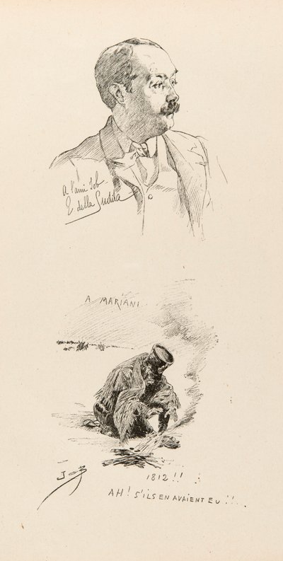Portræt af Job (Jacques Marie Gaston Onfroy de Breville af pseudonym for Onfray de Breville Jacques Job