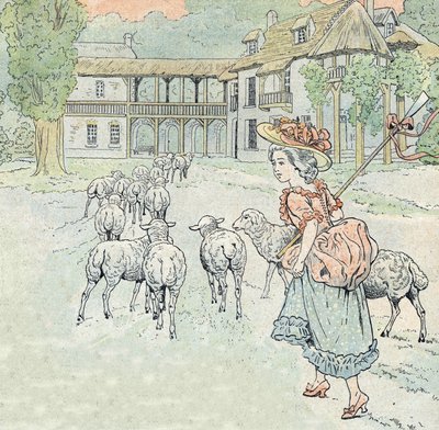 Sang: Det regner, det regner hyrdinde af pseudonym for Onfray de Breville Jacques Job