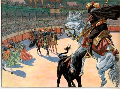 A bullfight in Spain. Joachim Muratdani af pseudonym for Onfray de Breville Job