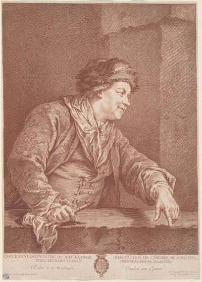 Carle Van Loo af the Elder Gilles Demarteau after Carle Van Loo