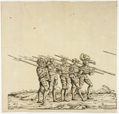 Hellebardister, fra Maximilians triumftog af the Elder Hans Burgkmair