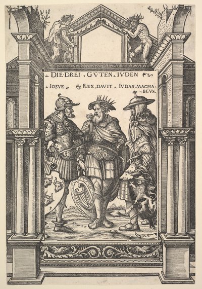 De tre jødiske helte, fra helte og heltinder, 1516. af the Elder Hans Burgkmair
