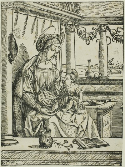 Jomfruen og barnet af the Elder Hans Burgkmair