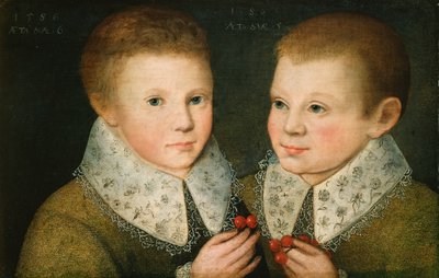 Portræt af to brødre, 1586. af the Younger Marcus Gheeraerts