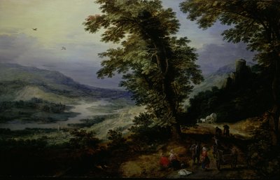 Bjergvej med rejsende, ca. 161025. af the younger Joos de Momper