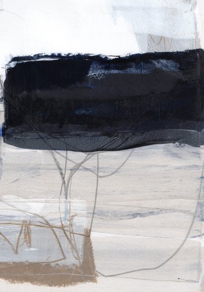 Stille abstrakt sort blok af uplusmestudio