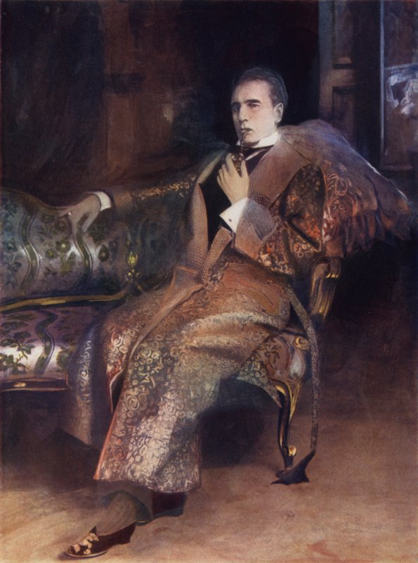 Mr. William Gillette i Sherlock Holmes (farvefoto) af English Photographer