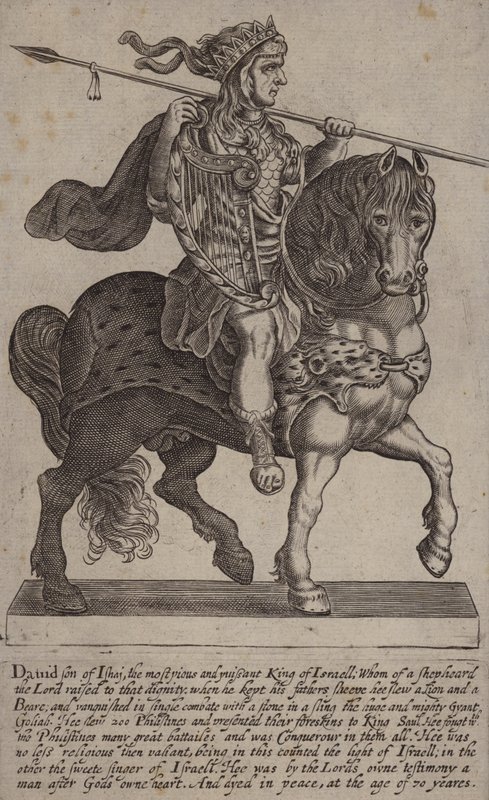 David, Israels konge (gravering) af (after) English School