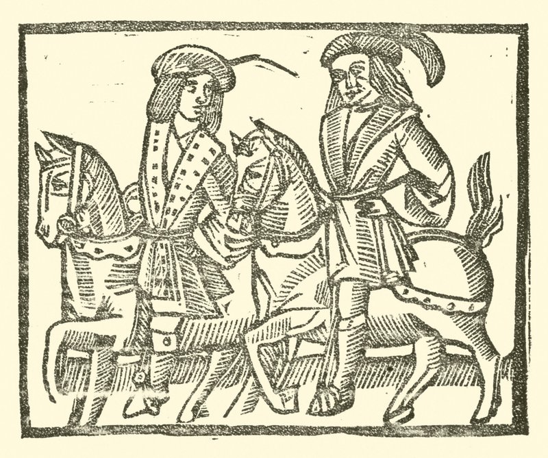 Illustration til The Roxburghe Ballads (træsnit) af (after) English School