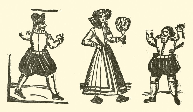 Illustration til The Roxburghe Ballads (træsnit) af (after) English School