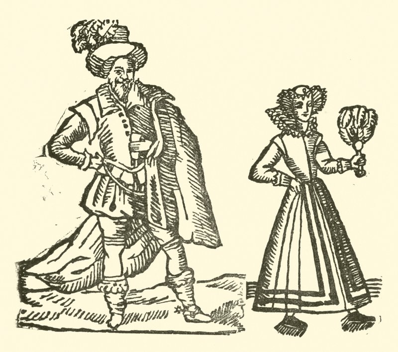 Illustration til The Roxburghe Ballads (træsnit) af (after) English School