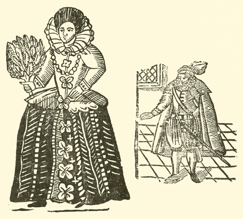 Illustration til The Roxburghe Ballads (træsnit) af (after) English School