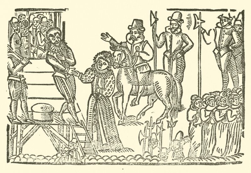 Illustration til The Roxburghe Ballads (træsnit) af (after) English School