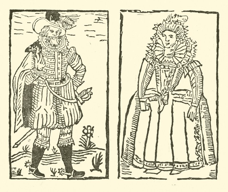 Illustration til The Roxburghe Ballads (træsnit) af (after) English School