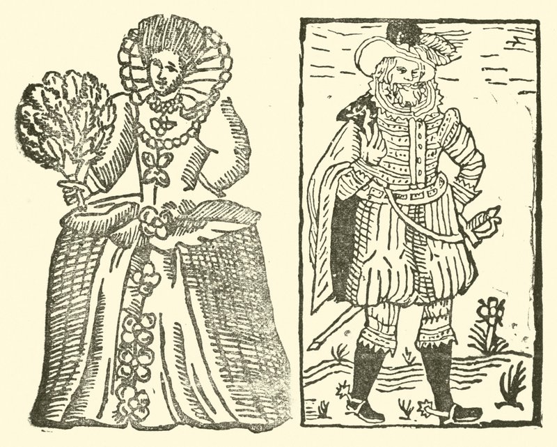 Illustration til The Roxburghe Ballads (træsnit) af (after) English School