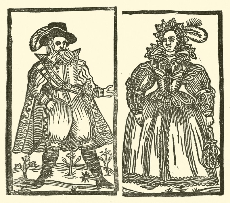 Illustration til The Roxburghe Ballads (træsnit) af (after) English School