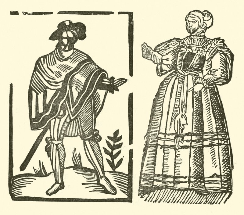 Illustration til The Roxburghe Ballads (træsnit) af (after) English School