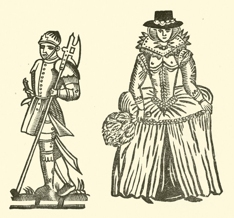 Illustration til The Roxburghe Ballads (træsnit) af (after) English School