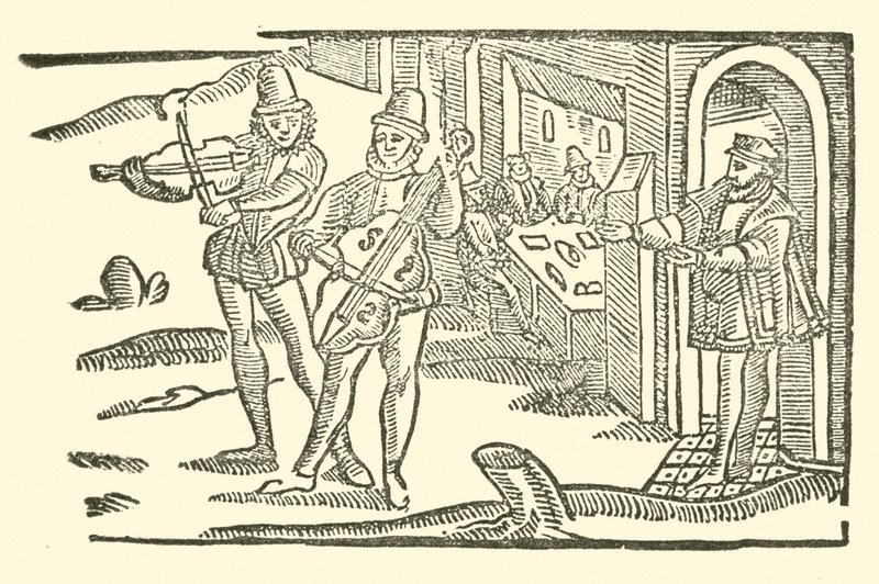 Illustration til The Roxburghe Ballads (træsnit) af (after) English School