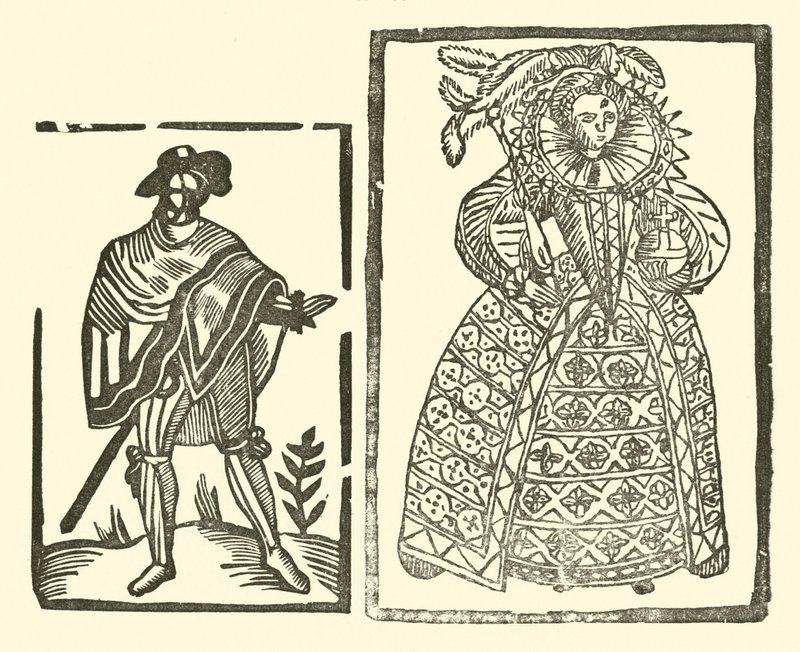 Illustration til The Roxburghe Ballads (træsnit) af (after) English School
