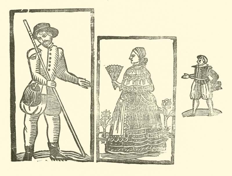 Illustration til The Roxburghe Ballads (træsnit) af (after) English School