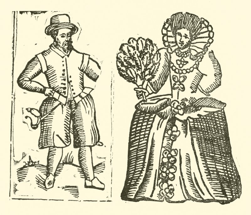 Illustration til The Roxburghe Ballads (træsnit) af (after) English School