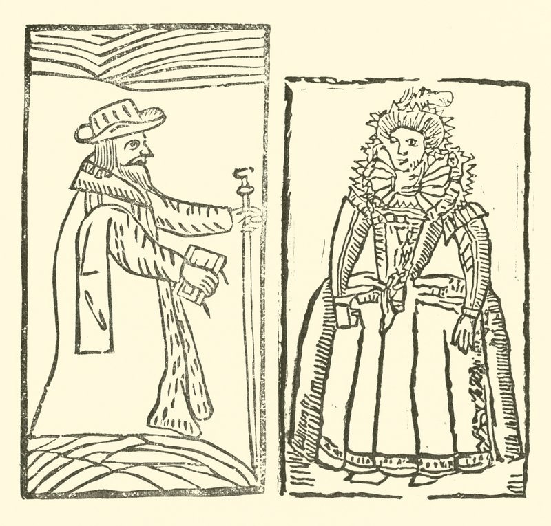 Illustration til The Roxburghe Ballads (træsnit) af (after) English School