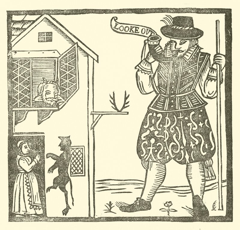 Illustration til The Roxburghe Ballads (træsnit) af (after) English School