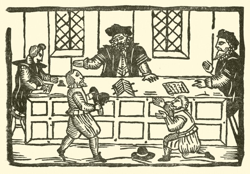Illustration til The Roxburghe Ballads (træsnit) af (after) English School