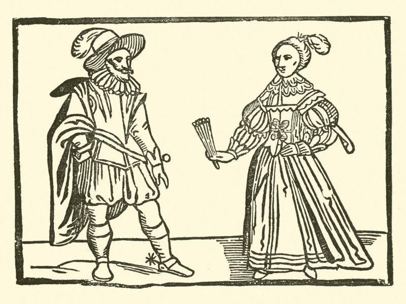 Illustration til The Roxburghe Ballads (træsnit) af (after) English School