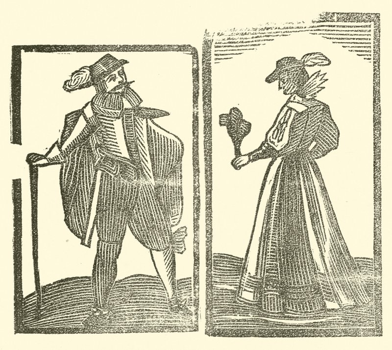 Illustration til The Roxburghe Ballads (træsnit) af (after) English School