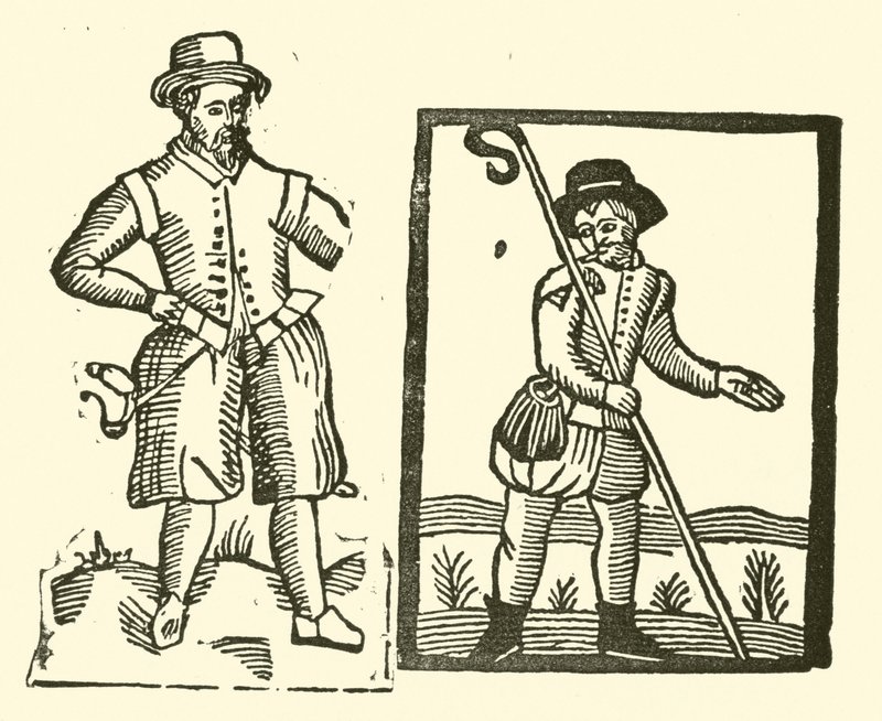 Illustration til The Roxburghe Ballads (træsnit) af (after) English School