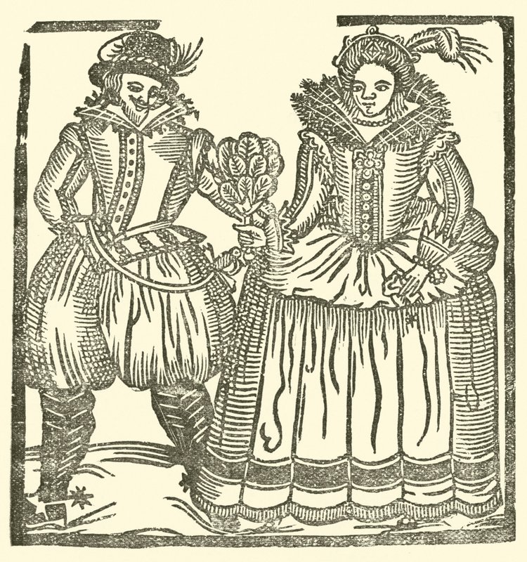 Illustration til The Roxburghe Ballads (træsnit) af (after) English School
