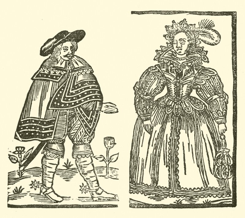 Illustration til The Roxburghe Ballads (træsnit) af (after) English School