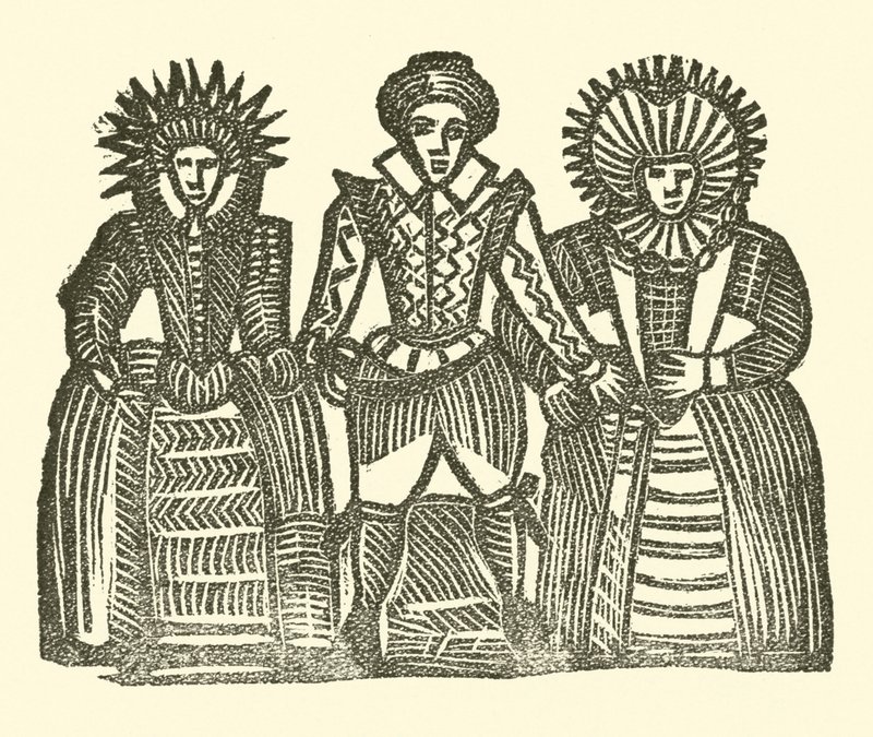 Illustration til The Roxburghe Ballads (træsnit) af (after) English School