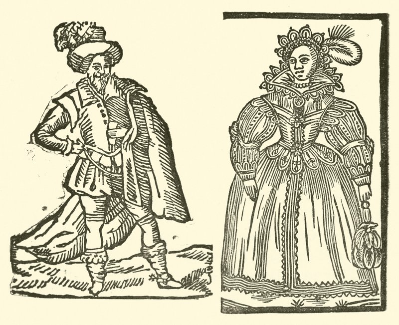 Illustration til The Roxburghe Ballads (træsnit) af (after) English School