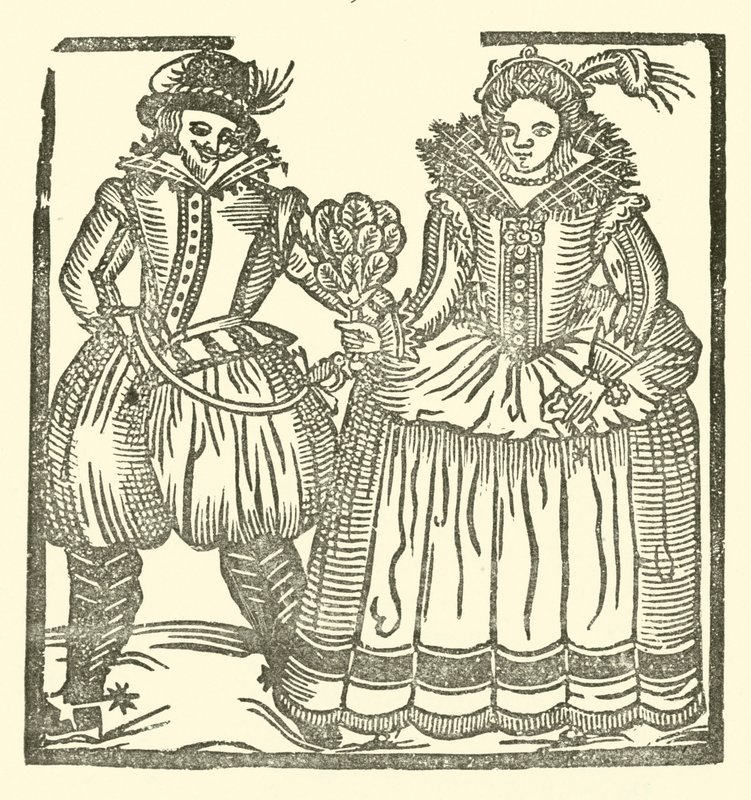 Illustration til The Roxburghe Ballads (træsnit) af (after) English School