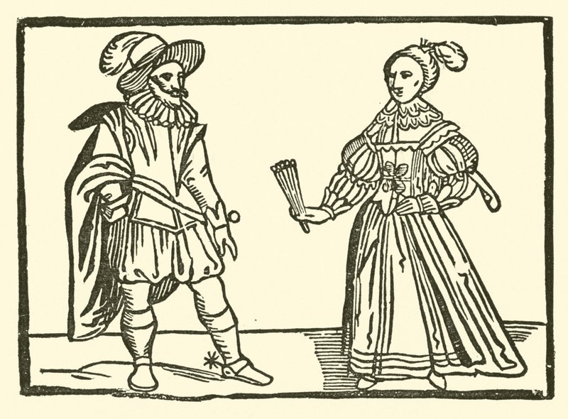 Illustration til The Roxburghe Ballads (træsnit) af (after) English School