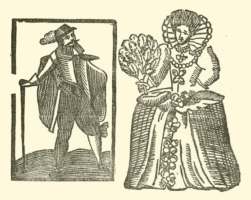 Illustration til The Roxburghe Ballads (træsnit) af (after) English School