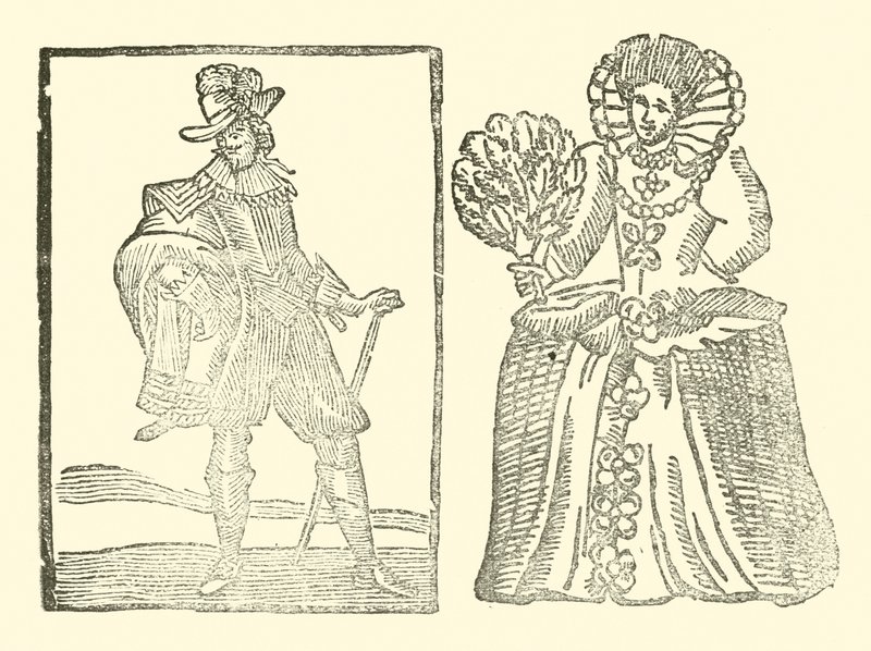 Illustration til The Roxburghe Ballads (træsnit) af (after) English School
