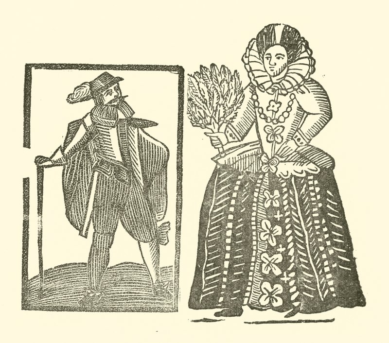 Illustration til The Roxburghe Ballads (træsnit) af (after) English School