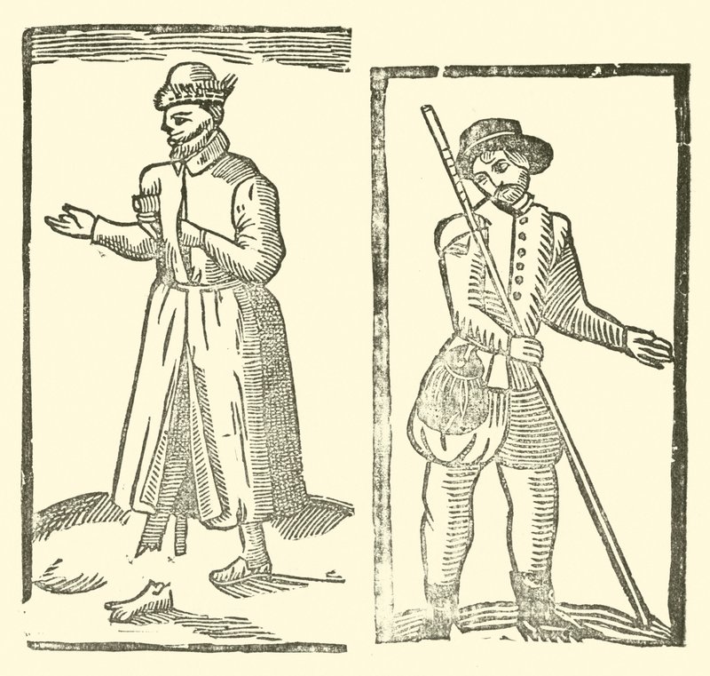 Illustration til The Roxburghe Ballads (træsnit) af (after) English School