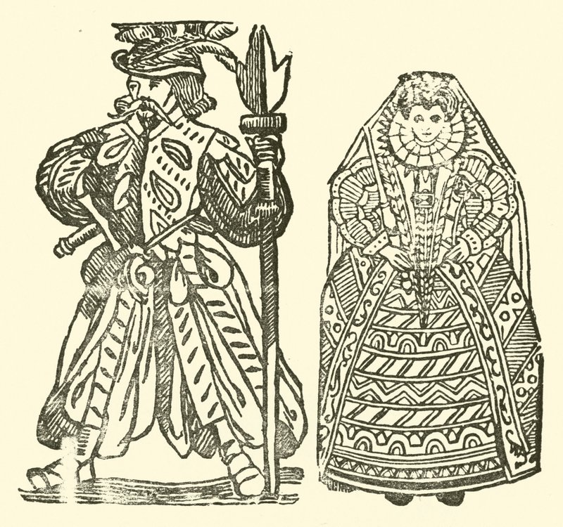 Illustration til The Roxburghe Ballads (træsnit) af (after) English School