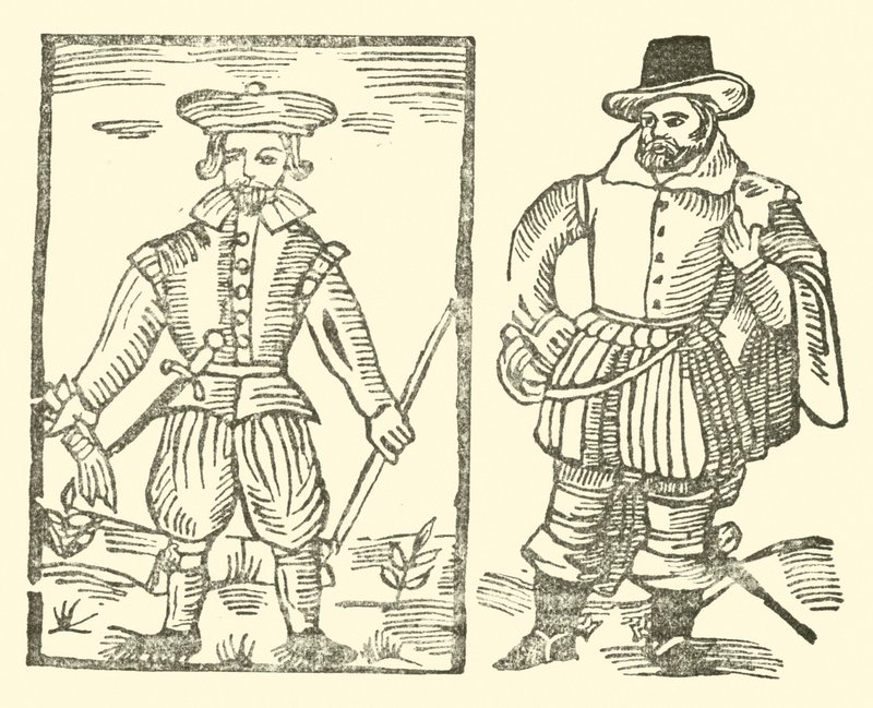 Illustration til The Roxburghe Ballads (træsnit) af (after) English School