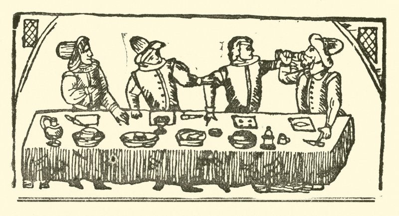 Illustration til The Roxburghe Ballads (træsnit) af (after) English School
