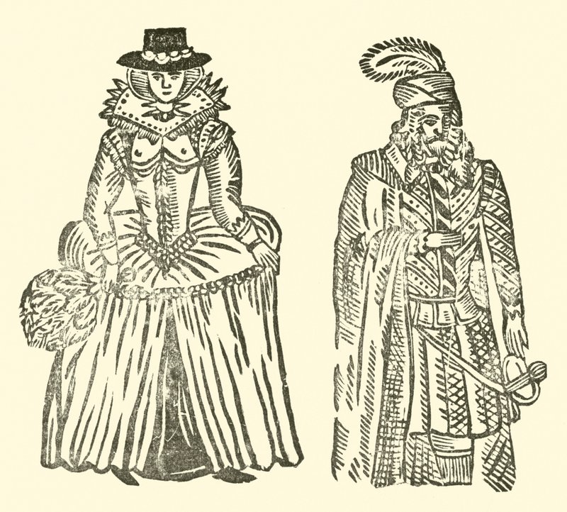 Illustration til The Roxburghe Ballads (træsnit) af (after) English School